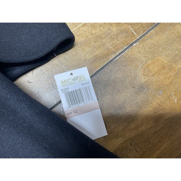 Michael Kors Women's Size 12 Wool Lined Black Pea Coat NWT - Picture 13 of 14